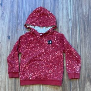 Under Armour Kids Speckled Red Hoodie